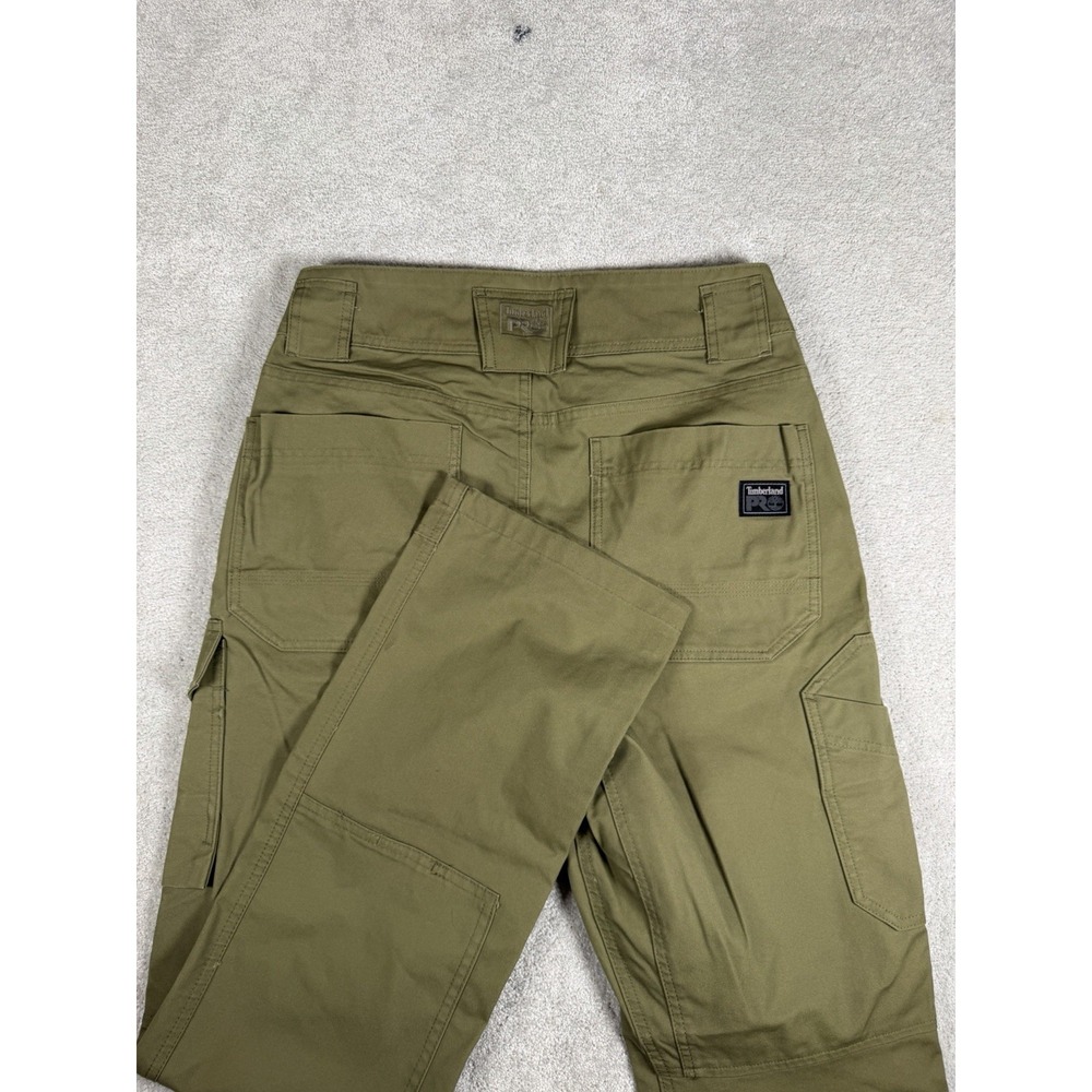 Timberland PRO Warrior Pants 32x34 Olive Green Double Knee Athletic Fit Workwear